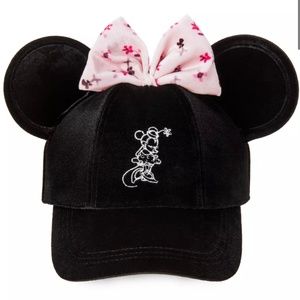 Minnie Mouse Velvet Ear Baseball Cap for Women